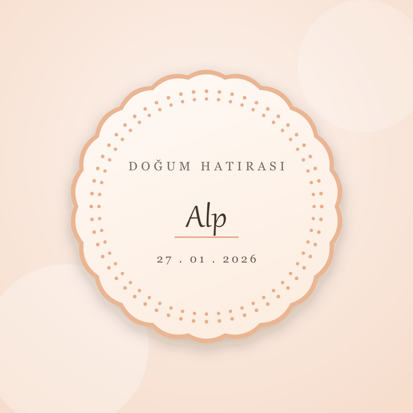 Şeftali Papatya Doğum Magneti